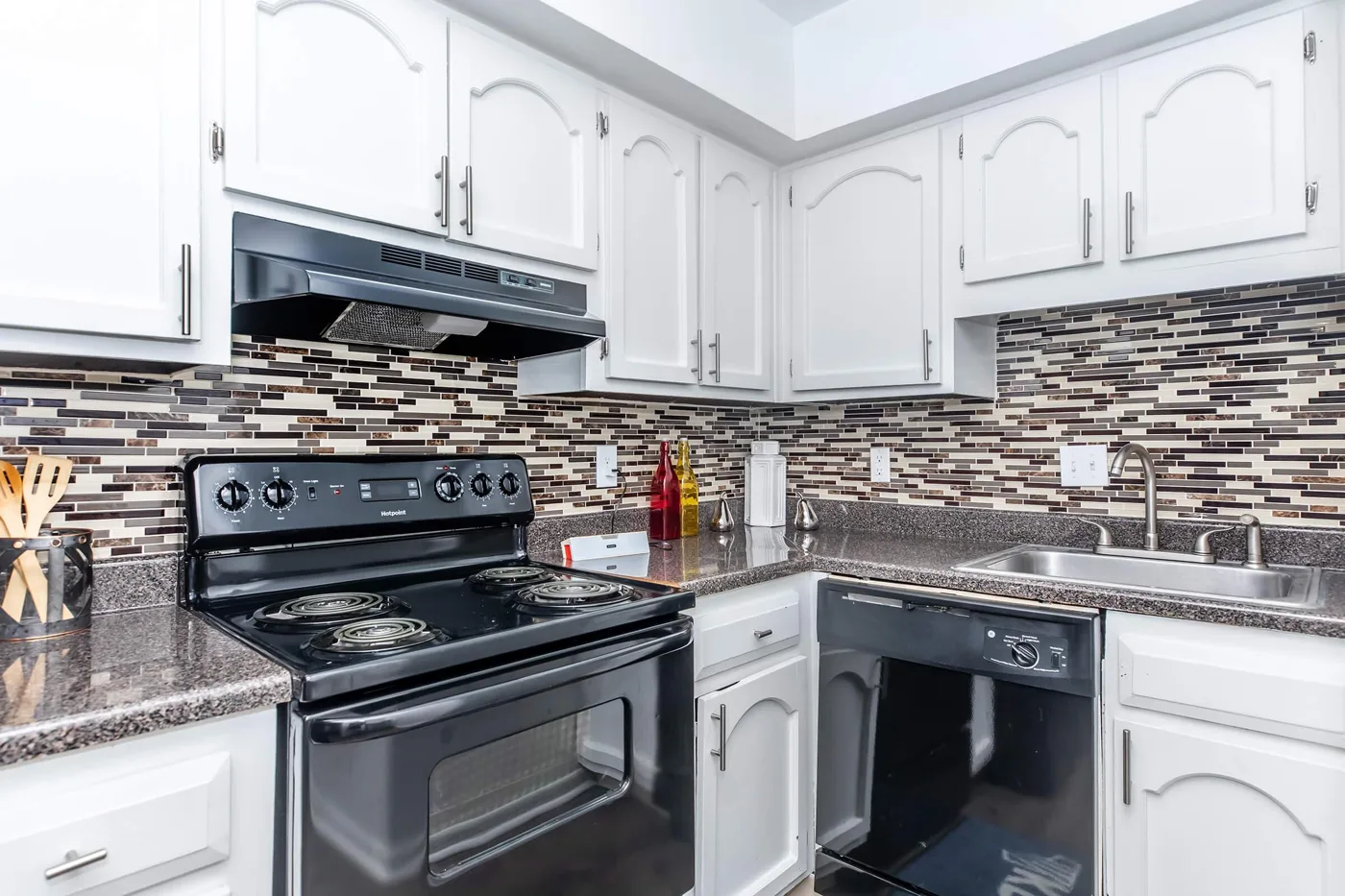 Cocina de un apartamento en Brickyard Flats